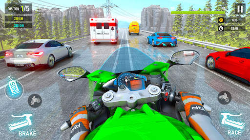 Moto Traffic Bike Race Game 3d screenshot 1
