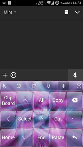 Keyboard Theme Glass Strings screenshot 4