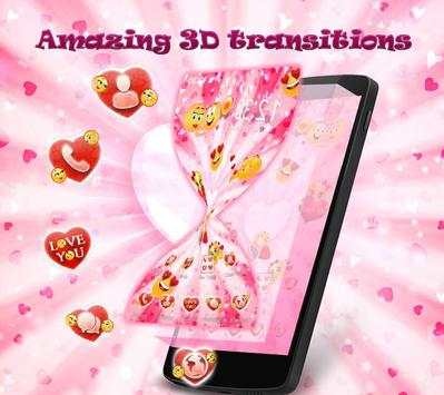3D Emoji Valentine Love Launcher screenshot 2