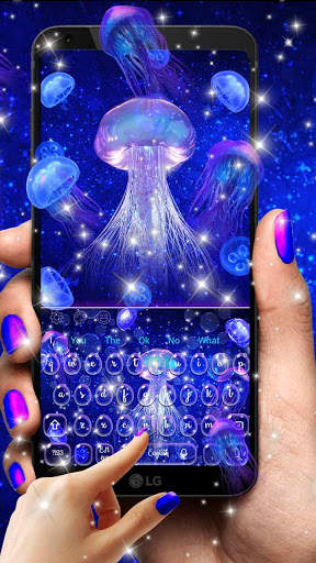 Lucid Neon Jellyfish Keyboard Theme screenshot 1