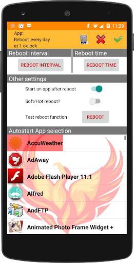 Phoenix - Autoboot app start screenshot 1