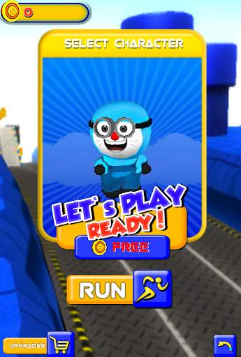 3D Blue Banana Cat Run screenshot 1