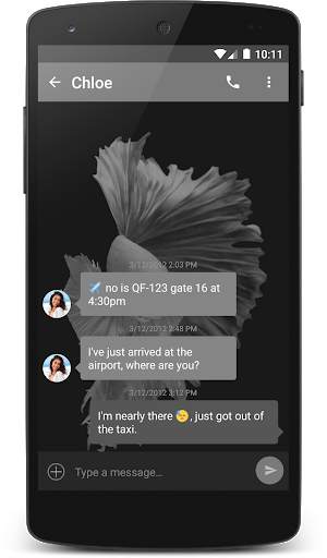 Grey Abstract Theme (chomp) screenshot 2