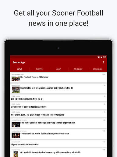 SoonerApp OU Football News screenshot 11