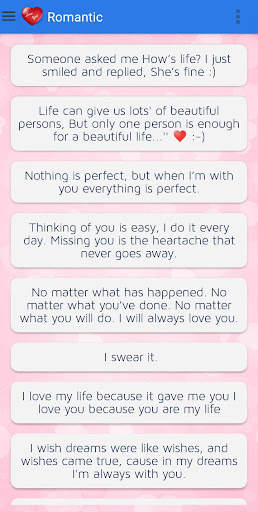 Love Status - Love Messages screenshot 3