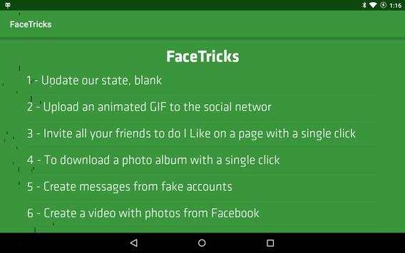 FaceTricks: Trucos de Facebook screenshot 3