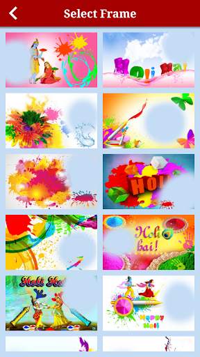 Holi Photo Frame & DP Maker screenshot 5