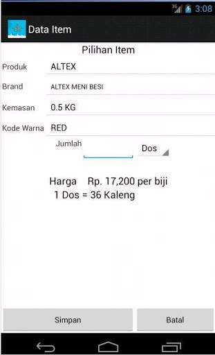 Aplikasi Order screenshot 3