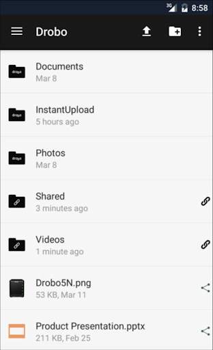 Drobo Access screenshot 2
