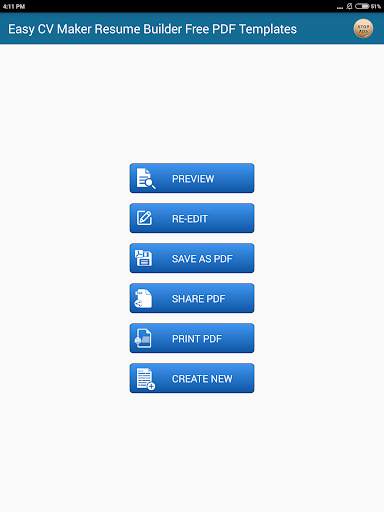 Easy CV Maker Resume Builder Free PDF Templates screenshot 11