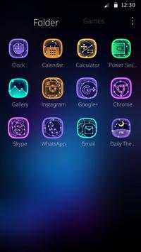 Sagittarius Constellation Blue  Launcher Theme screenshot 3