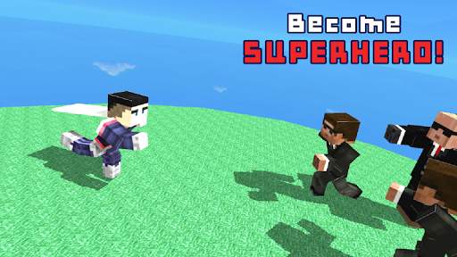 Flying Superhero: Blocky World screenshot 1