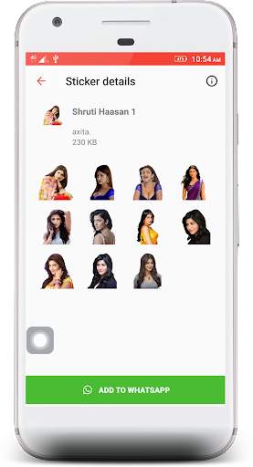 Shruti Haasan Stickers 4 WhatsApp screenshot 2