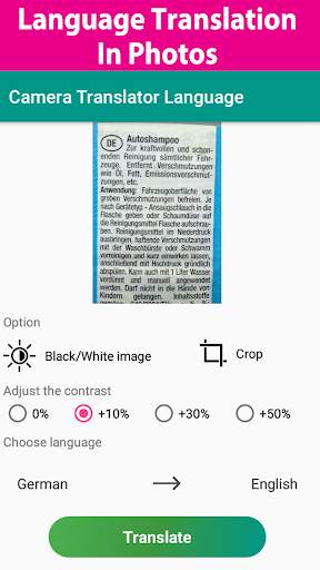 Language Translator - Translate directly Camera screenshot 4