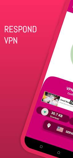 Respond VPN-Secure/private VPN screenshot 1