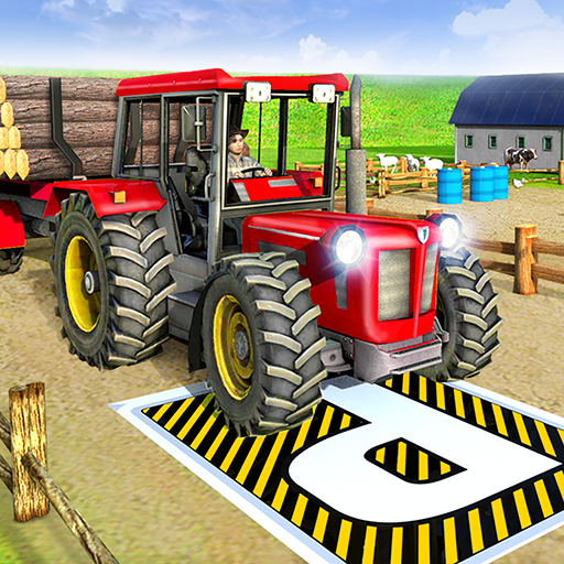 Farming Tractor Trolley Parking: Tractor Driving أيقونة
