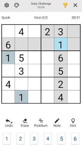Sudoku screenshot 2