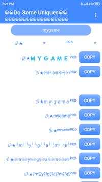 PROTEXT- Stylish and Fancy text fonts for PUBG screenshot 4