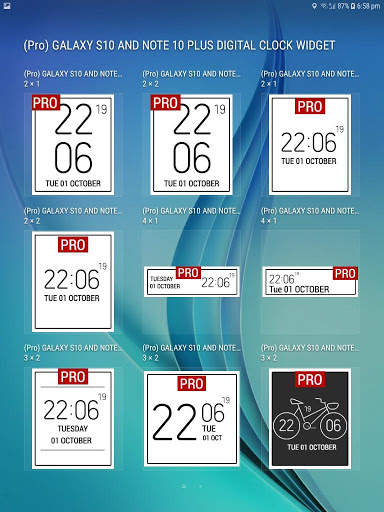 AMOLED Digital Clock Widget | S9/S10/S10 /Note10 screenshot 8