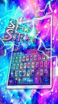 Shiny Star Galaxy Keyboard Theme screenshot 1