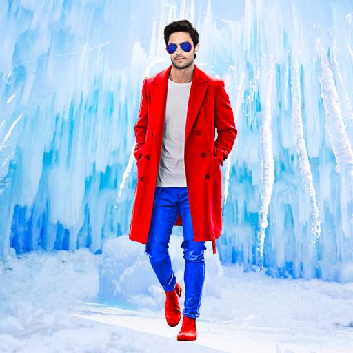 Frozen cave photo editor frame 1.0.15