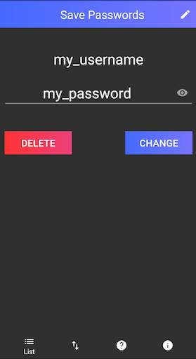 Save Passwords скриншот 1