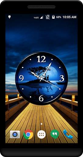 Night Clock Live Wallpaper screenshot 1
