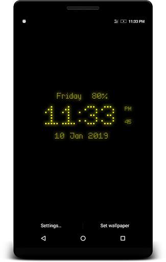 Pixel Digital Clock Live Wp screenshot 2