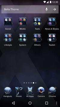 3D Next Blue Tech Theme screenshot 2