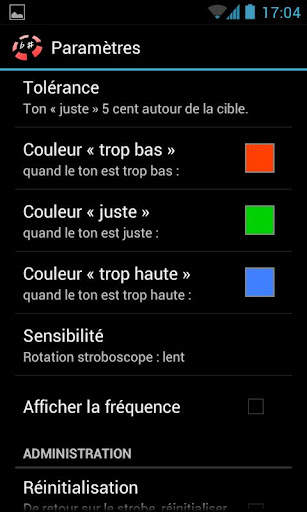 LinoStrobe Pro - accordeur chromatique screenshot 4