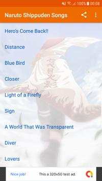 Naruto Shippuden Songs screenshot 1