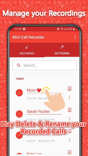 Mini For Call Recorder - Automatic स्क्रीनशॉट 3