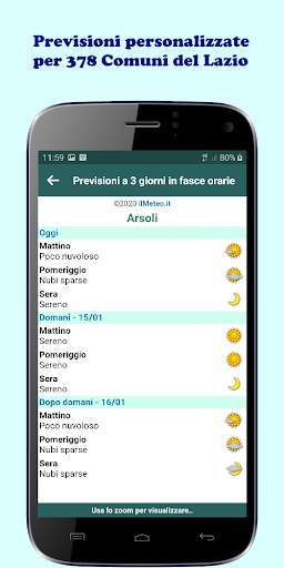 Meteo Lazio screenshot 2
