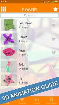 Easy Origami Flower Tutorial screenshot 5