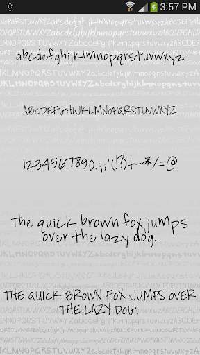 Handwritten Fonts for Android screenshot 1