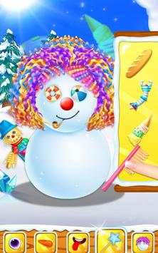 Snowman Hair Styles Salon Game screenshot 8