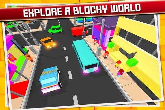 Blocky Car Craft Parking Sim screenshot 2