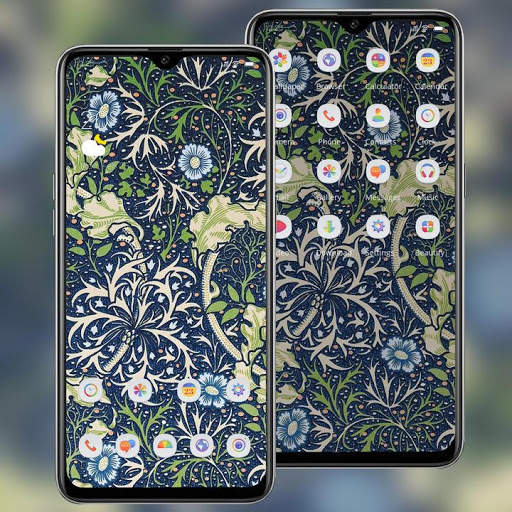 Abstract Tiled pattern flower theme screenshot 2