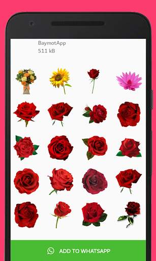 Roses Stickers For Whatsapp - WAStickerApps screenshot 2