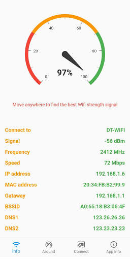 WiFi Signal Strength Meter screenshot 1