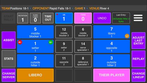 SoloStats Live Volleyball screenshot 2