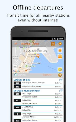 Mumbai Metro, Bus: Offline BEST departures & plans screenshot 1