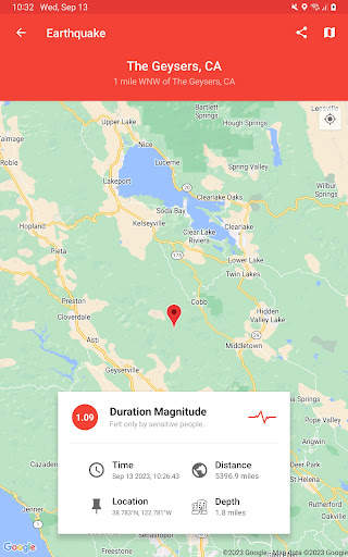 My Earthquake Alerts - Map screenshot 5