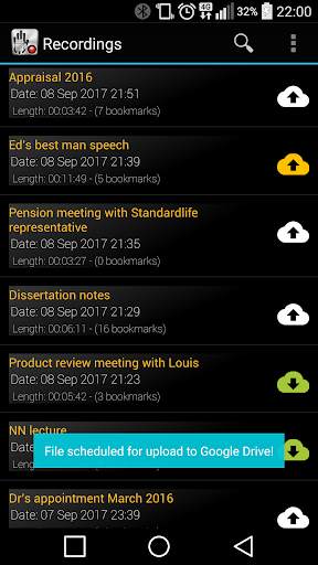Dictomate -  MP3OGG Voice Recorder - Free screenshot 3