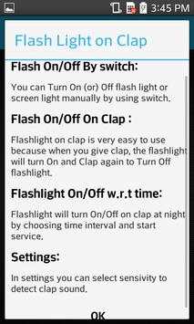 FlashLight on Clap screenshot 3