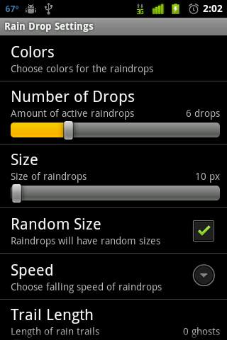 Pixel Rain Live Wallpaper screenshot 7