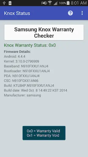 KNOX Status Samsung screenshot 3