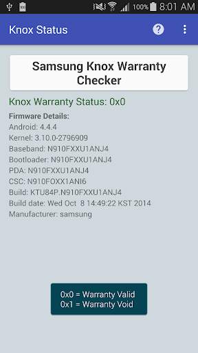 KNOX Status Samsung screenshot 3
