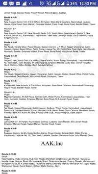 Karachi Bus Routes screenshot 3