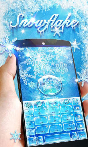 Snow Flake GO Keyboard Theme screenshot 2